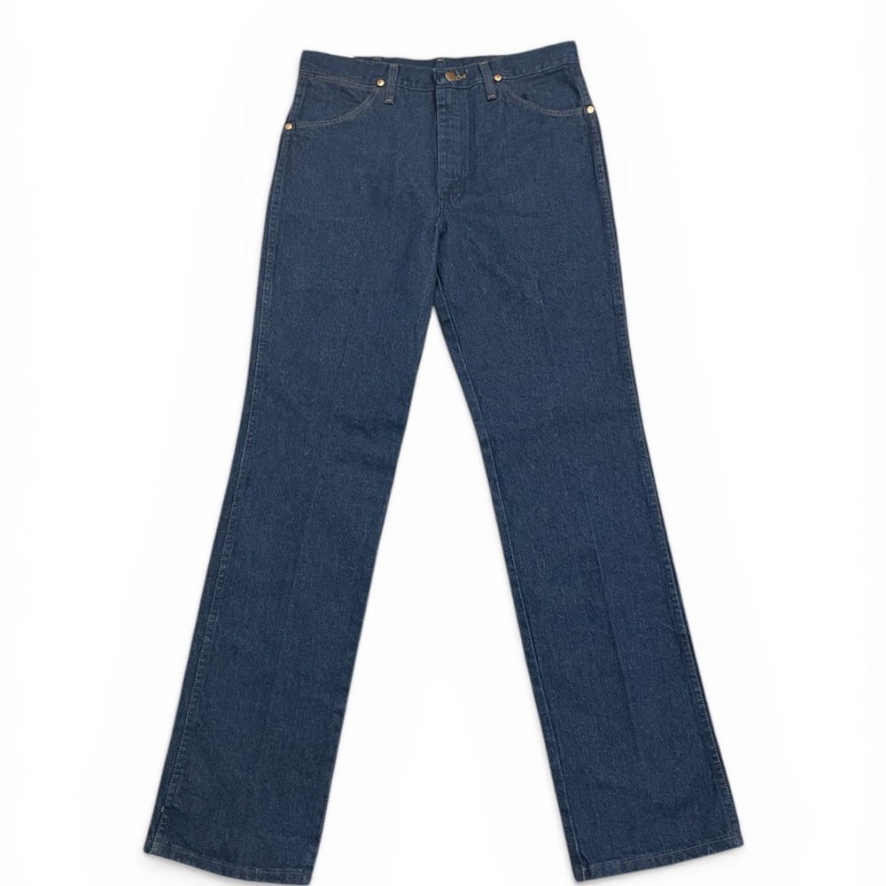 Wrangler Men's Slim Fit Dark Blue Straight-Leg Jeans